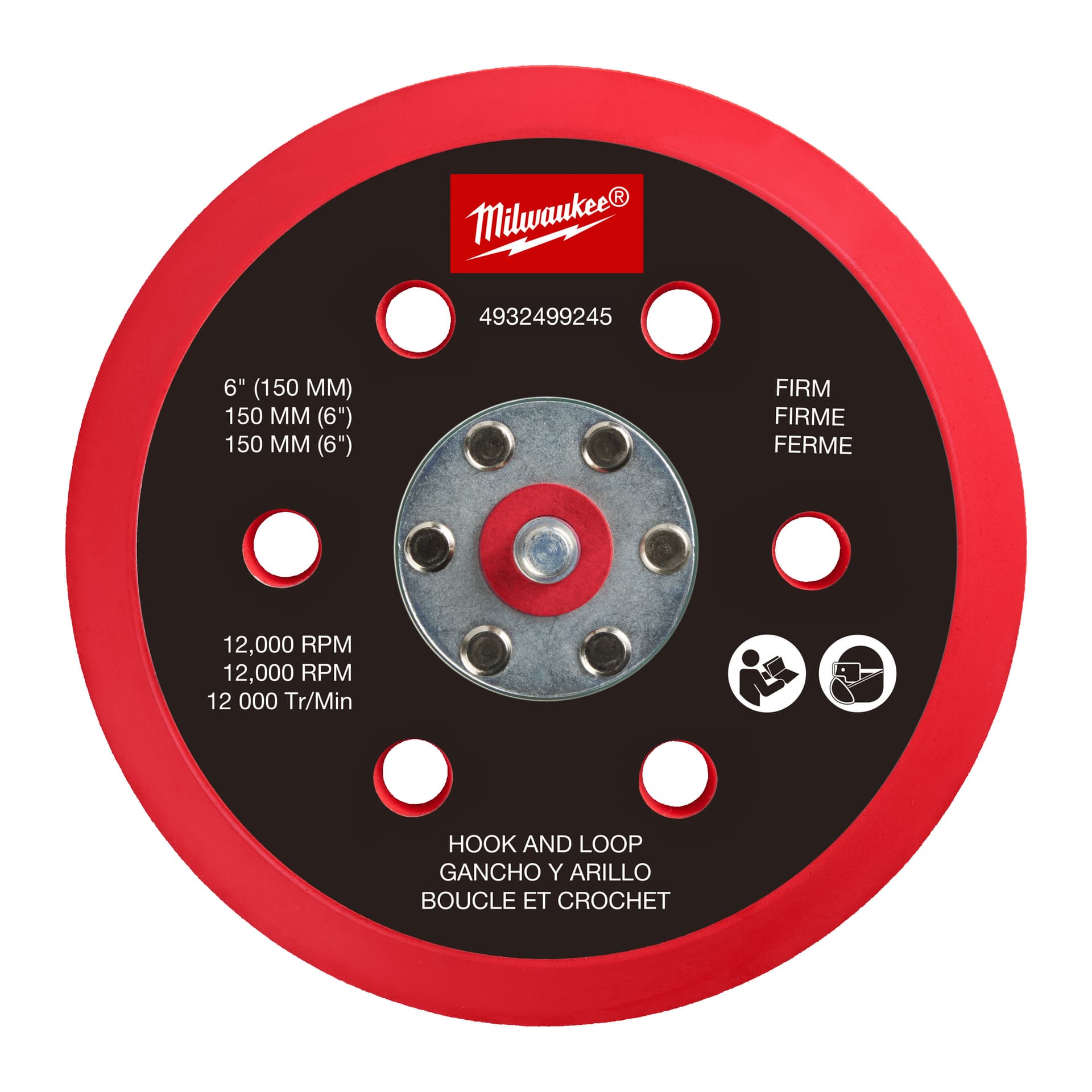 FROSBPHH150 Suport pentru șlefuitor orbital M12 FUEL™ 150 mm - tare și hook & loop