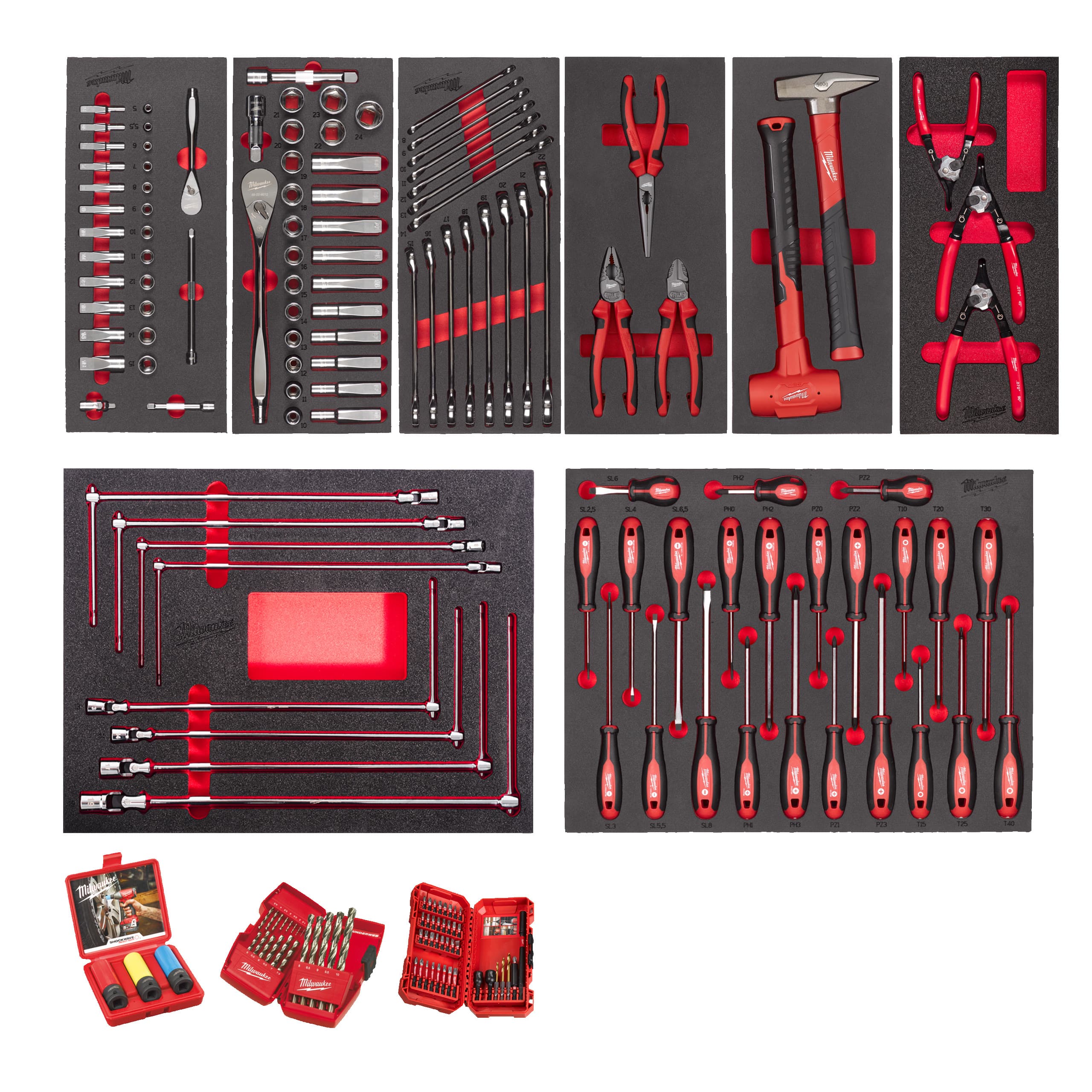 Master Foam Insert Set Automotive 172pc