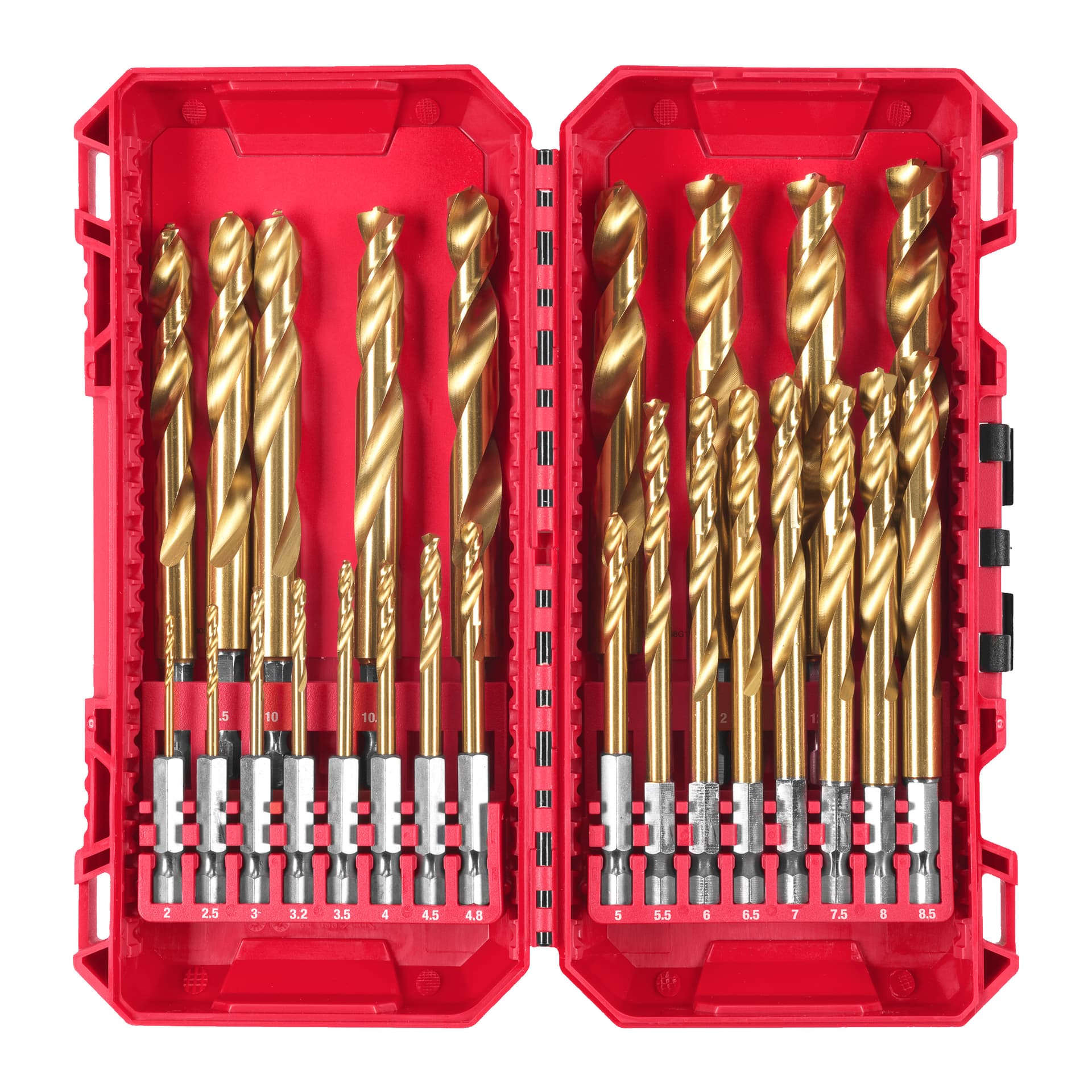 Set 25 burghie Shockwave HSS-G Tin Red Hex