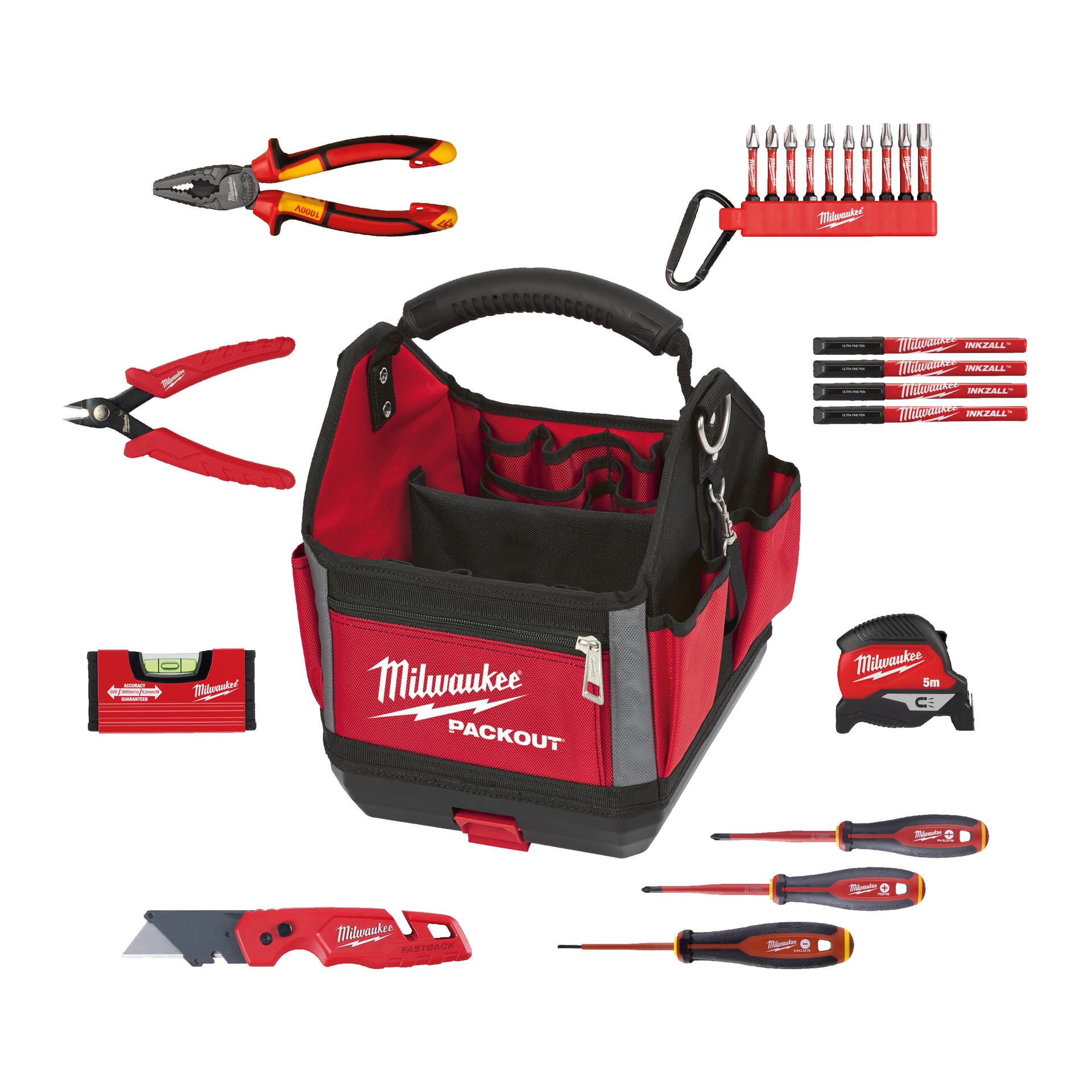 Set de unelte pentru electrician: 23 de bucăți. în geanta PACKOUT™