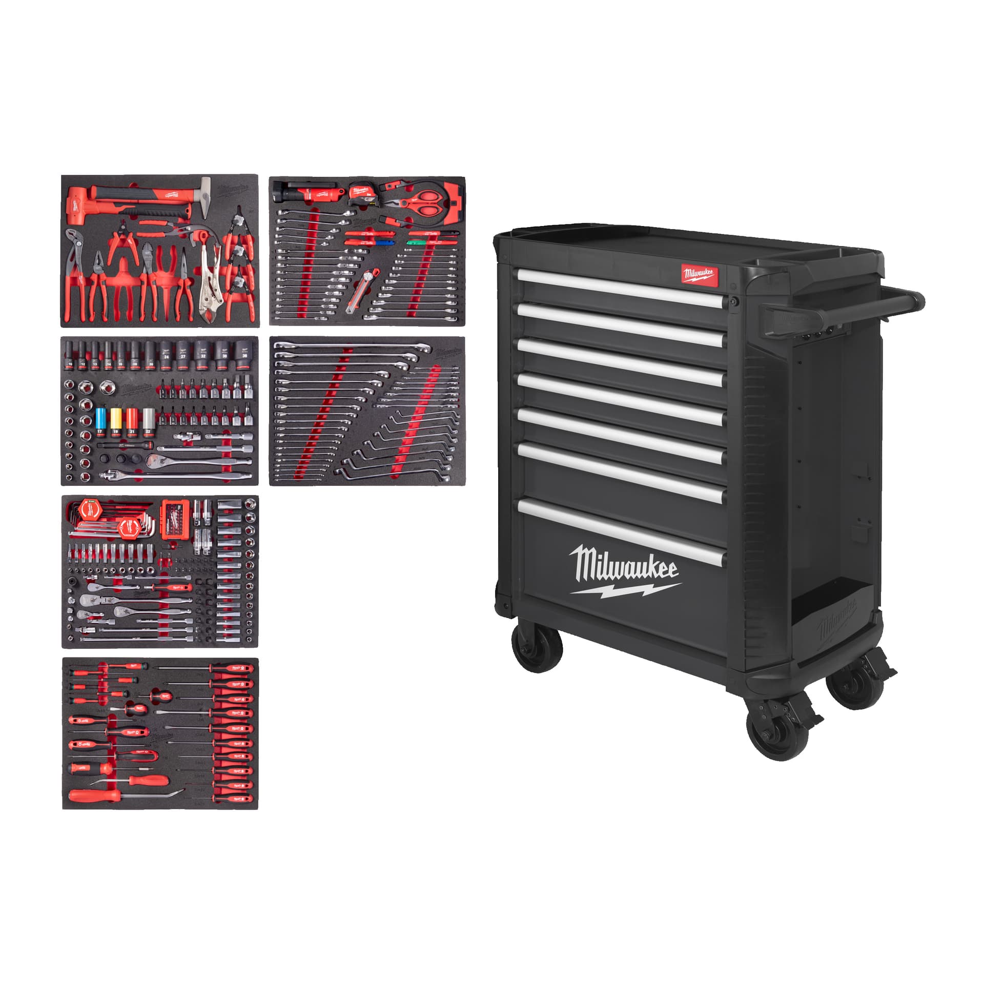 Cărucior de scule TOOLGUARD™30"/78cm - 337 piese Gri
