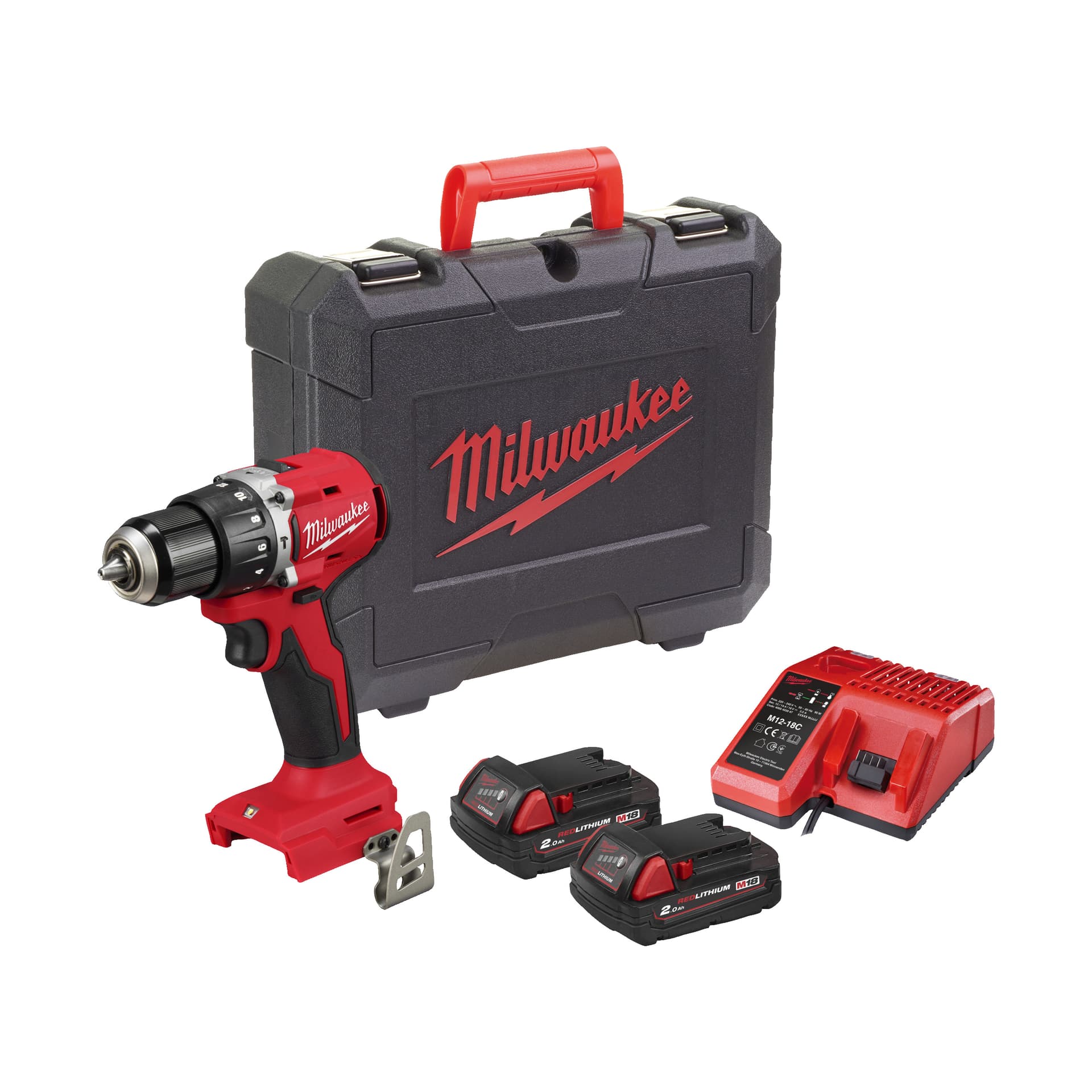 M18 BLPDRC-202C EU Mașină de găurit compactă, cu percuție și motor fără perii M18™