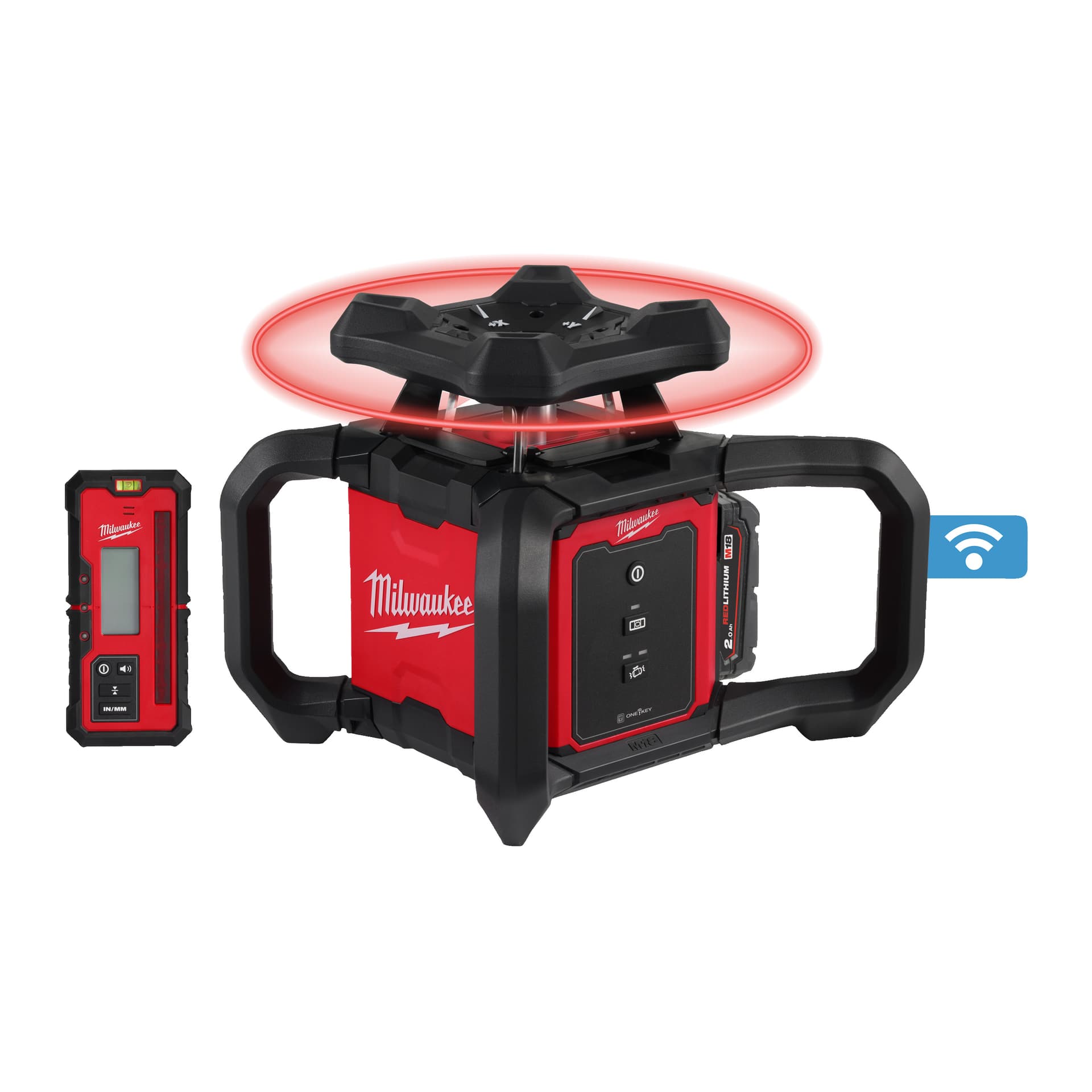 M18RLOH600-201C NIVELĂ LASER ROTATIVĂ ORIZONTALĂ M18™ 600 M CU ONE-KEY™