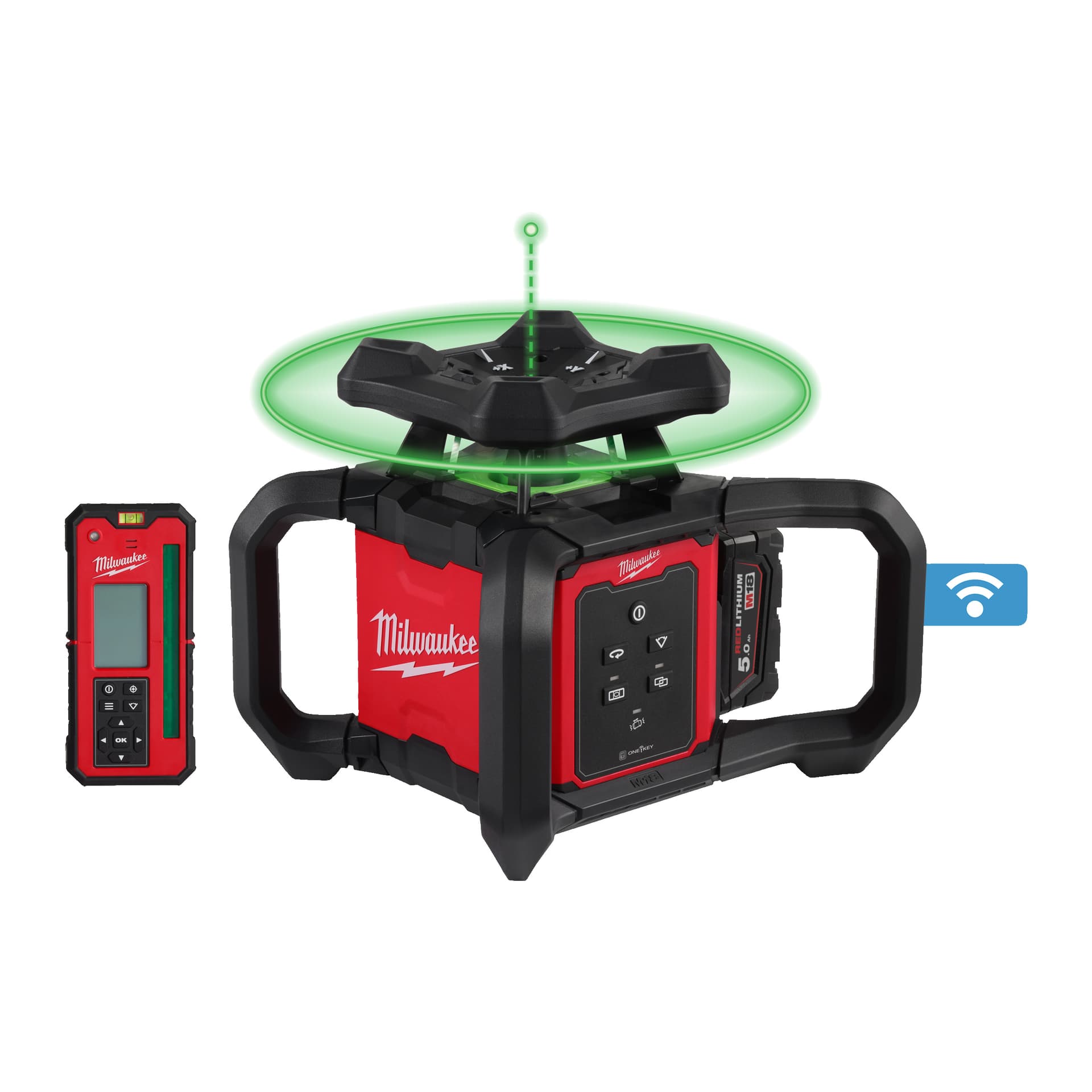 M18RLOHVG300-501C NIVELĂ LASER ROTATIVĂ ORIZONTALĂ M18™ 600 M CU ONE-KEY™