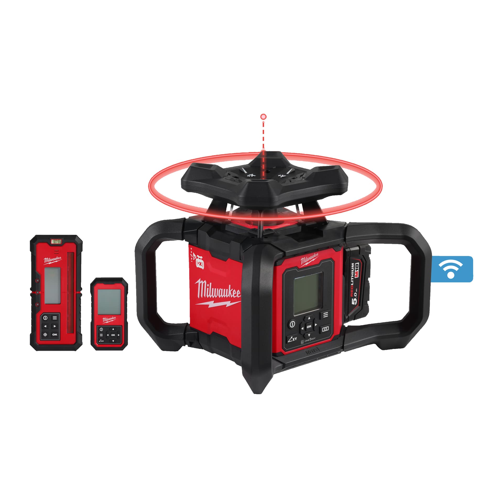 M18RLOHV1200-501C Nivelă laser rotativă, orizontală și verticală 1200m cu ONE-KEY™