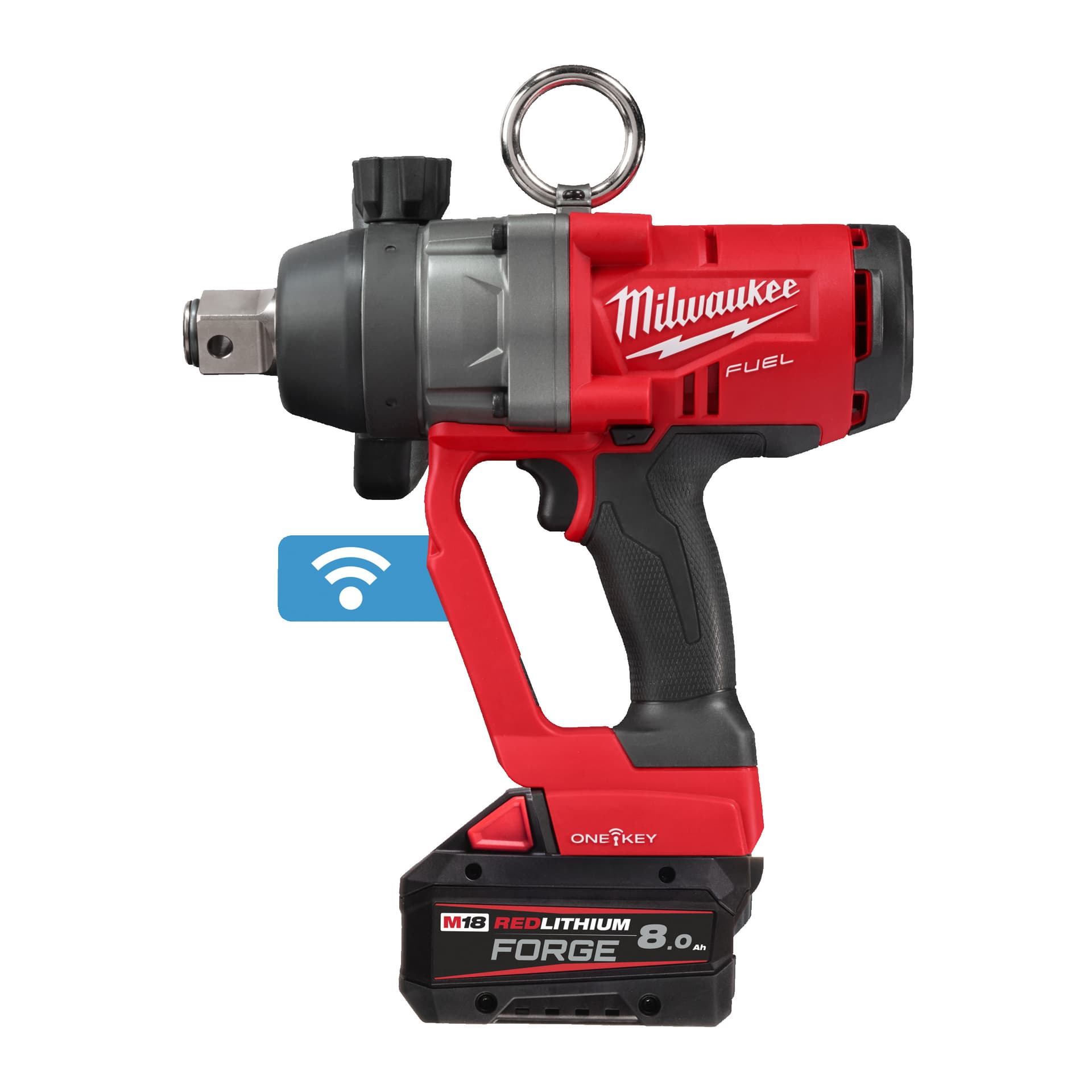 M18ONEFHIWF1-802X Cheie de impact 1˝ ONE-KEY™ M18 FUEL™, cuplu ridicat și inel de fixare
