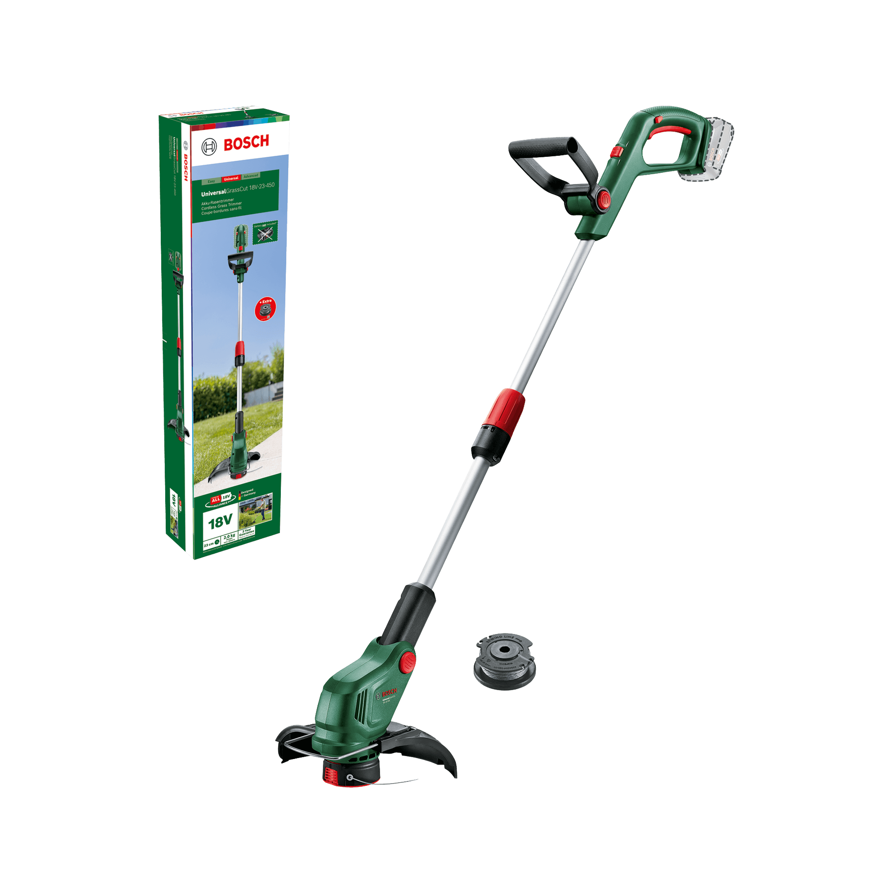 Trimmer de gazon cu acumulator UniversalGrassCut 18V-23-450