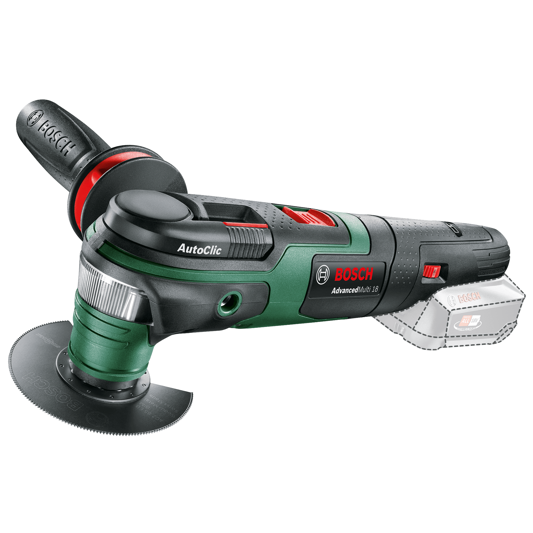 Sculă electrică multifuncţională cu acumulator AdvancedMulti 18