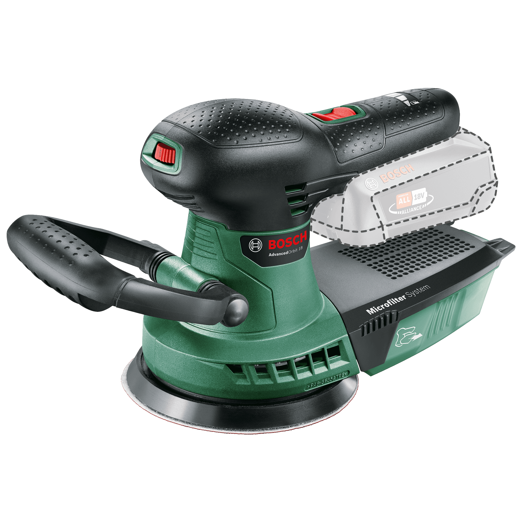 Şlefuitor cu excentric cu acumulator AdvancedOrbit 18