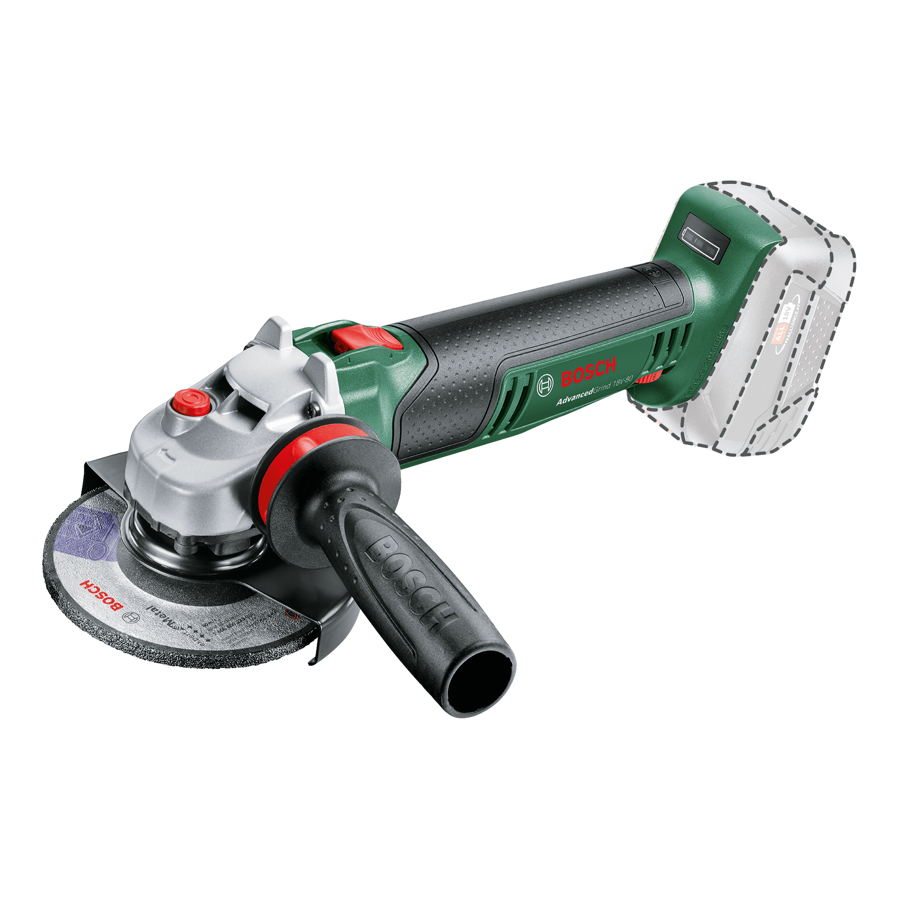 Polizor unghiular cu acumulator AdvancedGrind 18V-80