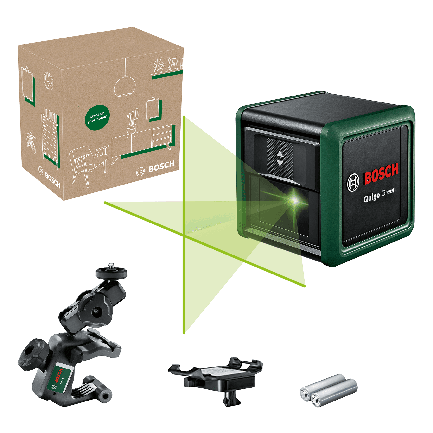 Nivelă laser cu linii Quigo Green