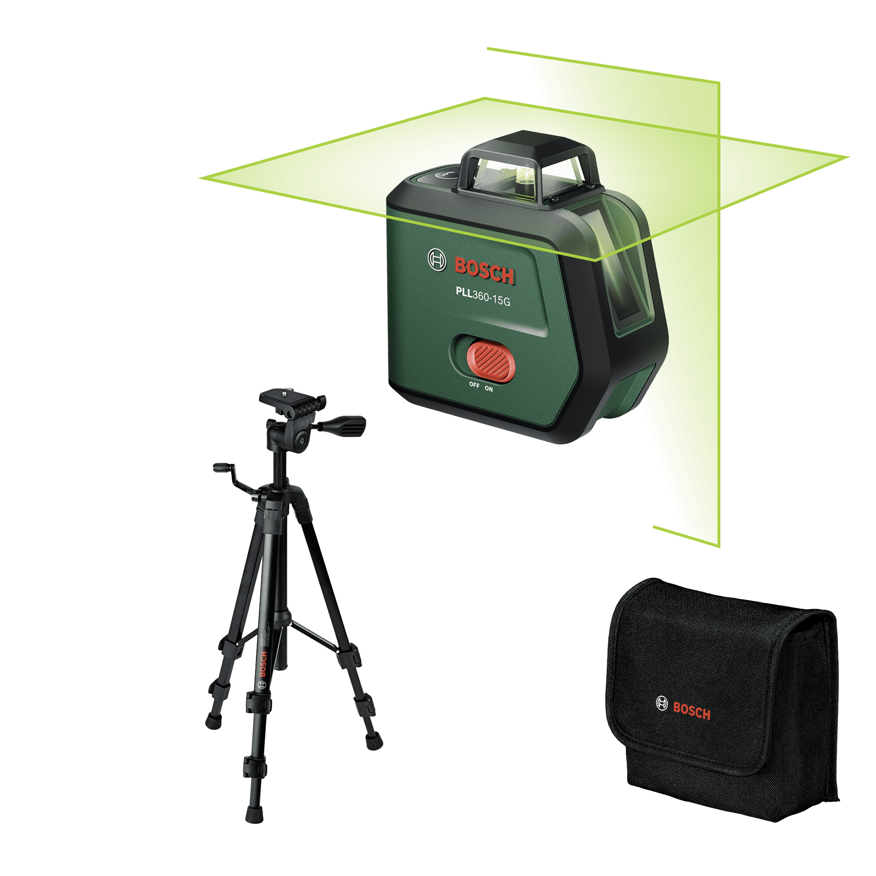 Nivelă laser cu linii Set PLL360-15G