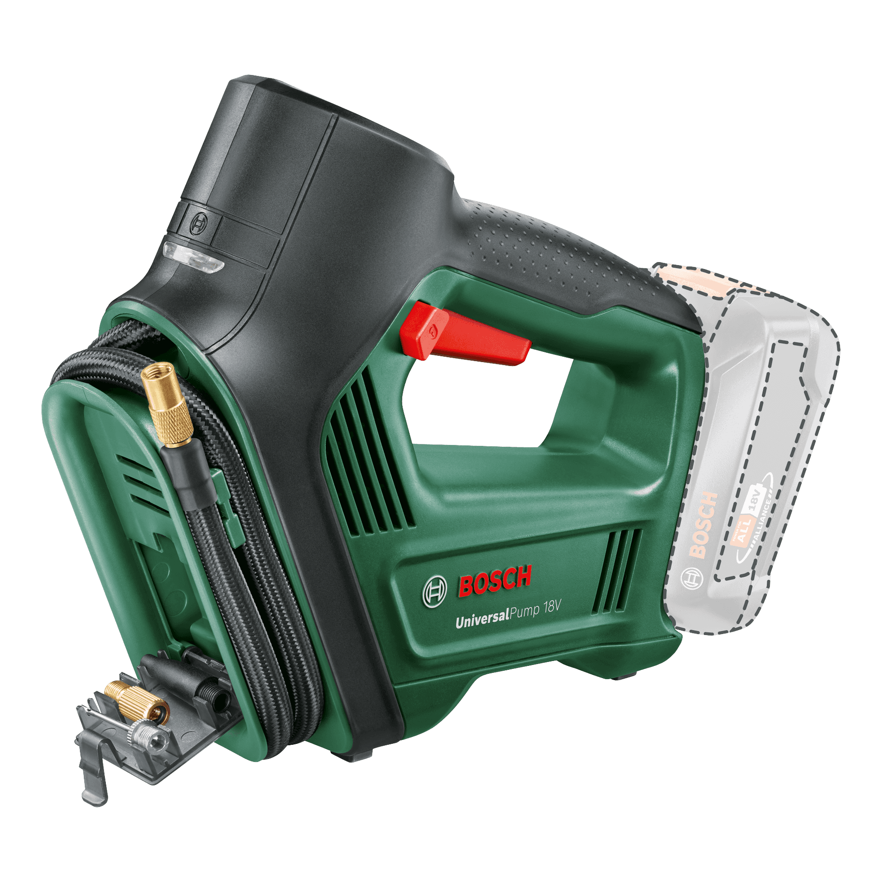 Pompă de aer comprimat cu acumulator UniversalPump 18V