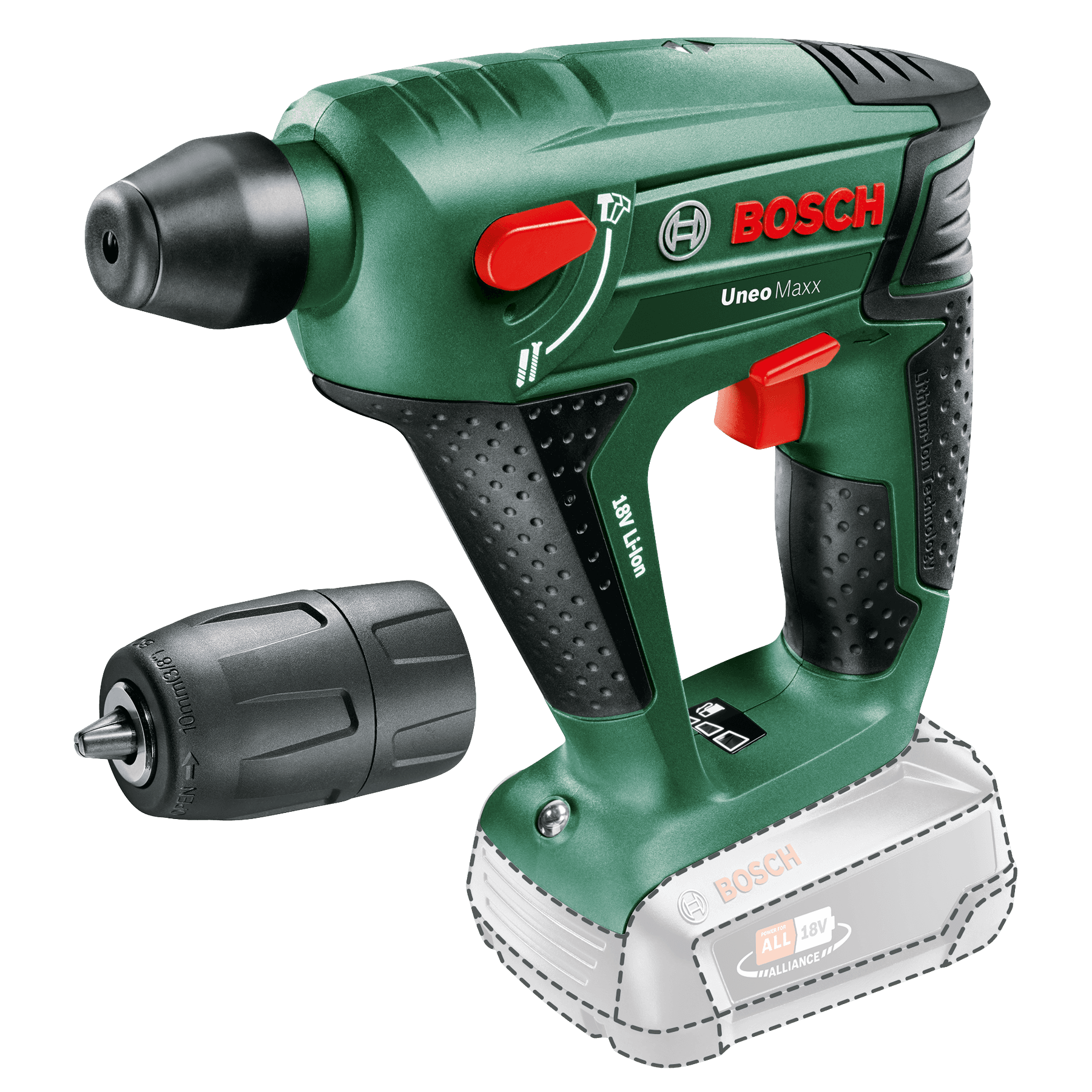 Ciocan rotopercutor cu acumulator UNEO Maxx
