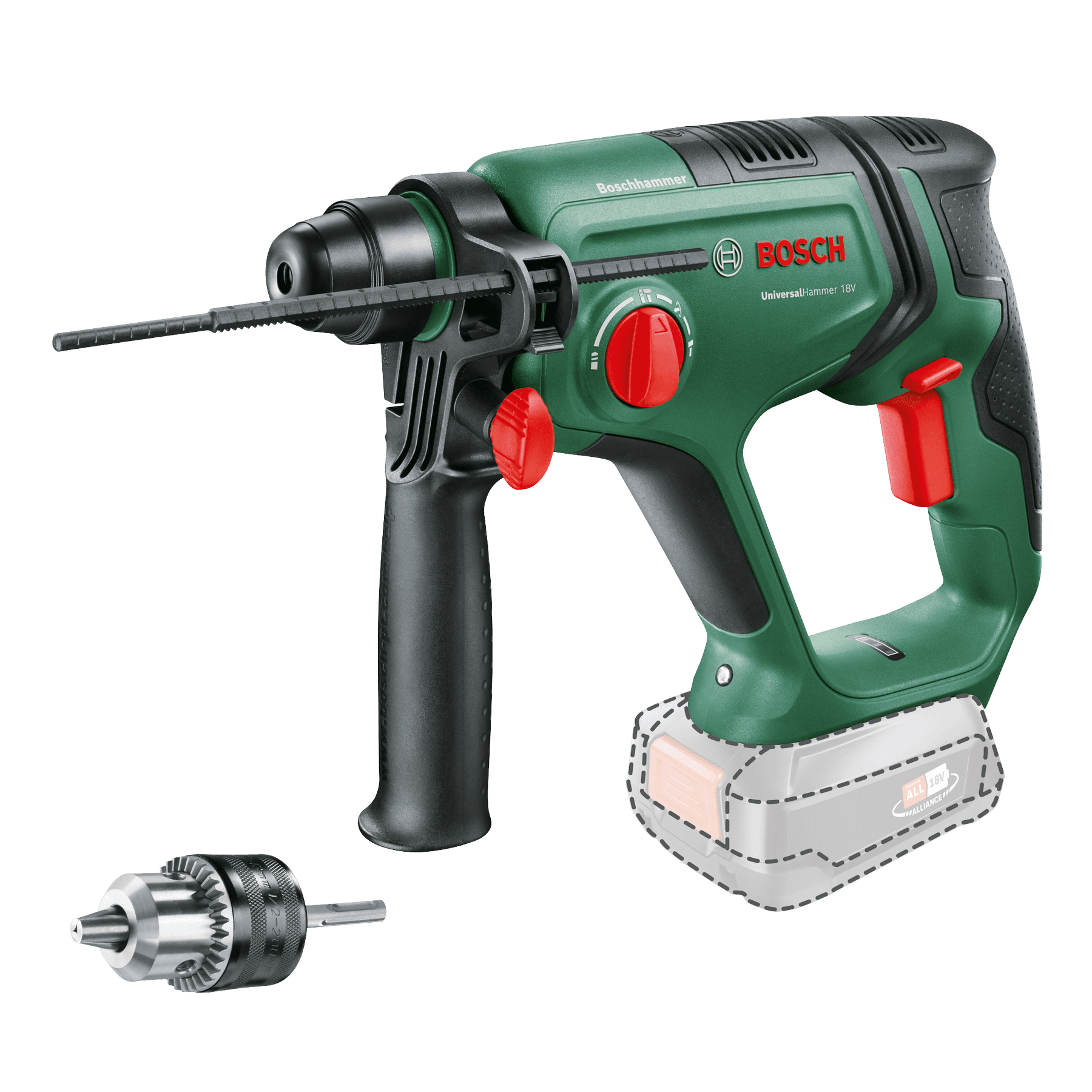 Ciocan rotopercutor cu acumulator UniversalHammer 18V