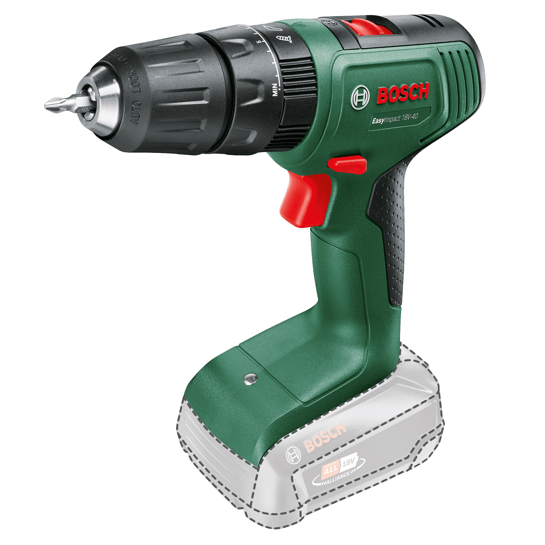 Maşină de găurit cu percuţie cu acumulator EasyImpact 18V-40