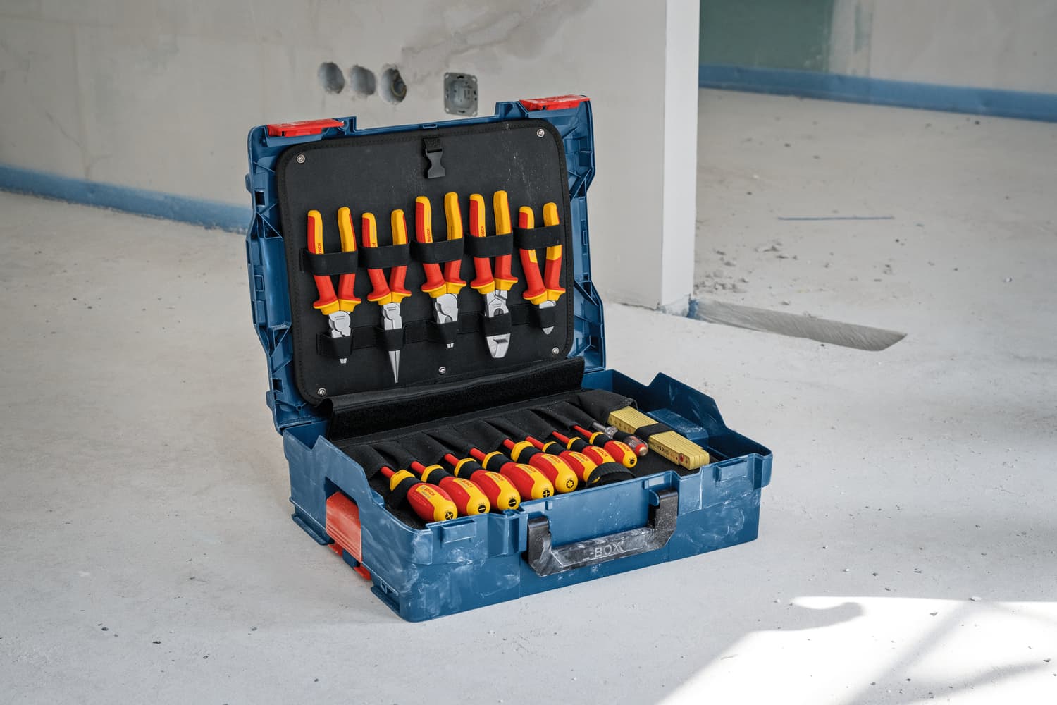 Electrician case mixed set, 37 pcs