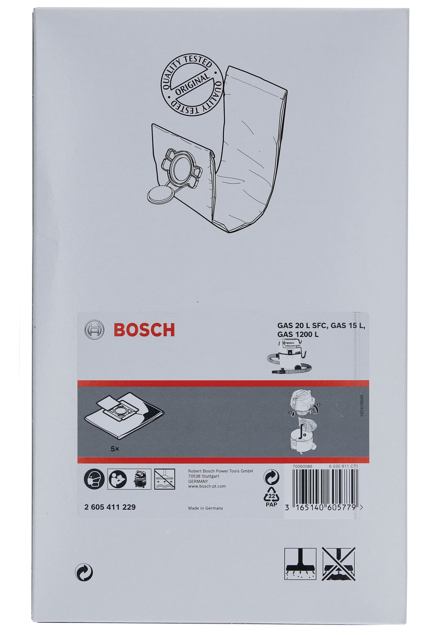 Sac filtrant din material neţesut
