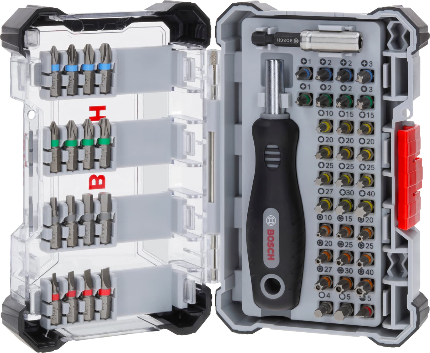 Extra hard screwdriver bit set, 50 pcs