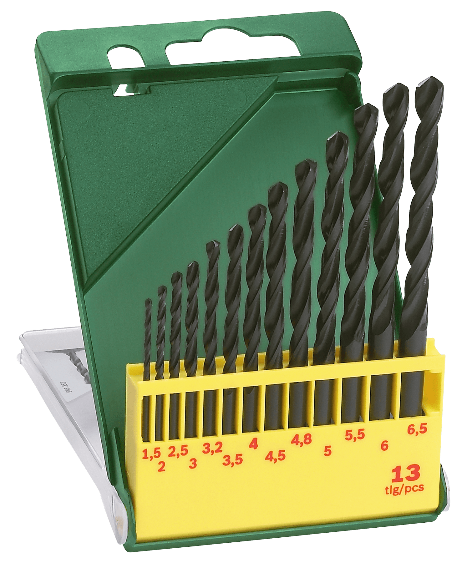 Set de burghie pentru metal hss-r, 13 bucăți