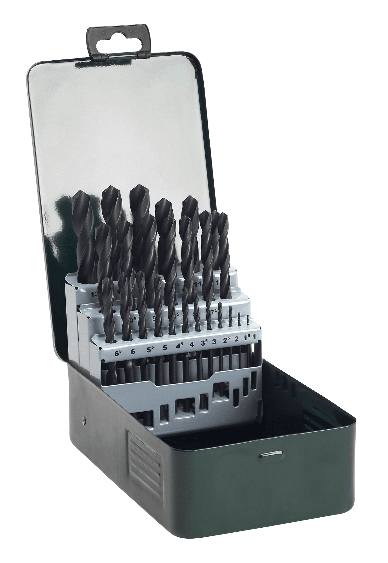 Set de burghie pentru metal hss-r, 25 bucăți