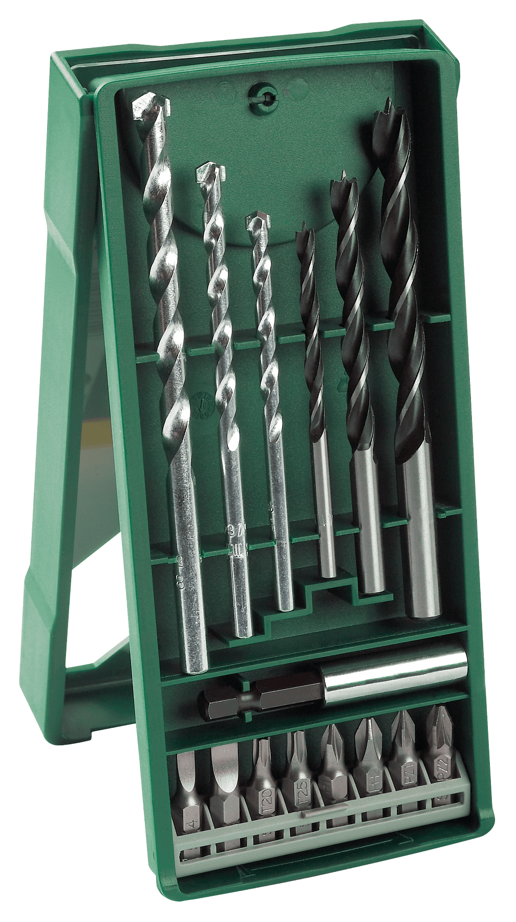 Set de burghie și capete de șurubelniță mini-x-line, 15 bucăți
