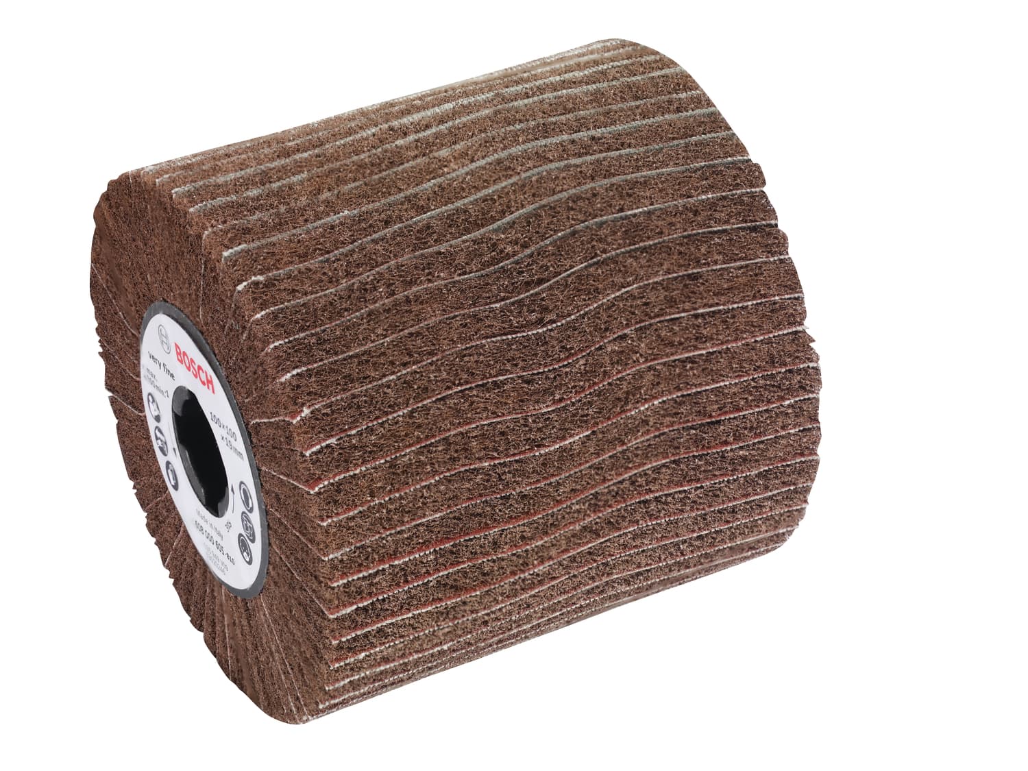 Tambur de şlefuit cu lamele din pâslă, 100mm x fină