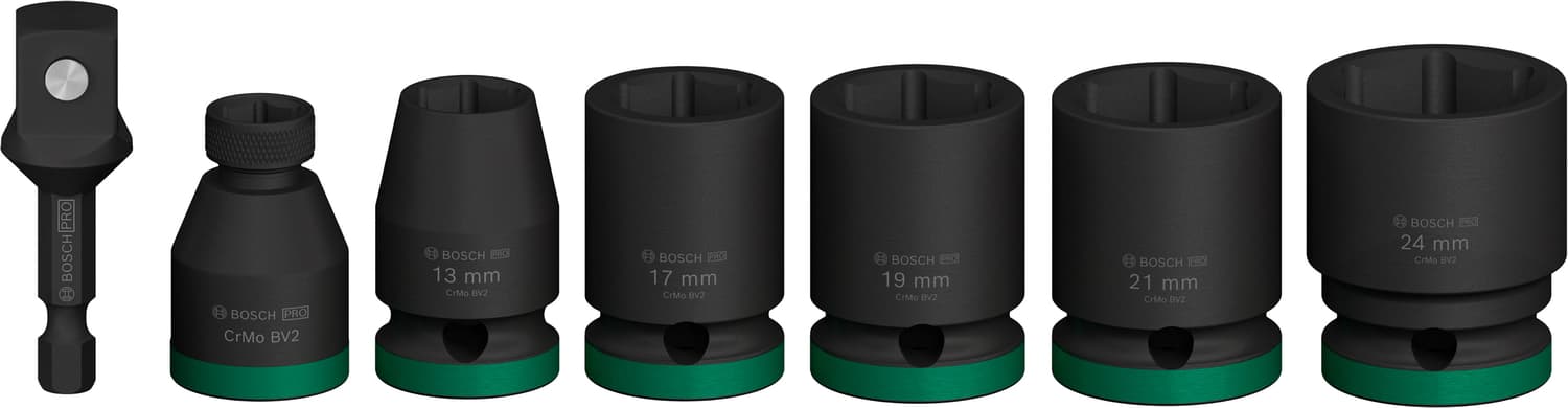 Set de chei tubulare cu adaptor PRO Impact pentru aplicații de înșurubare dificile