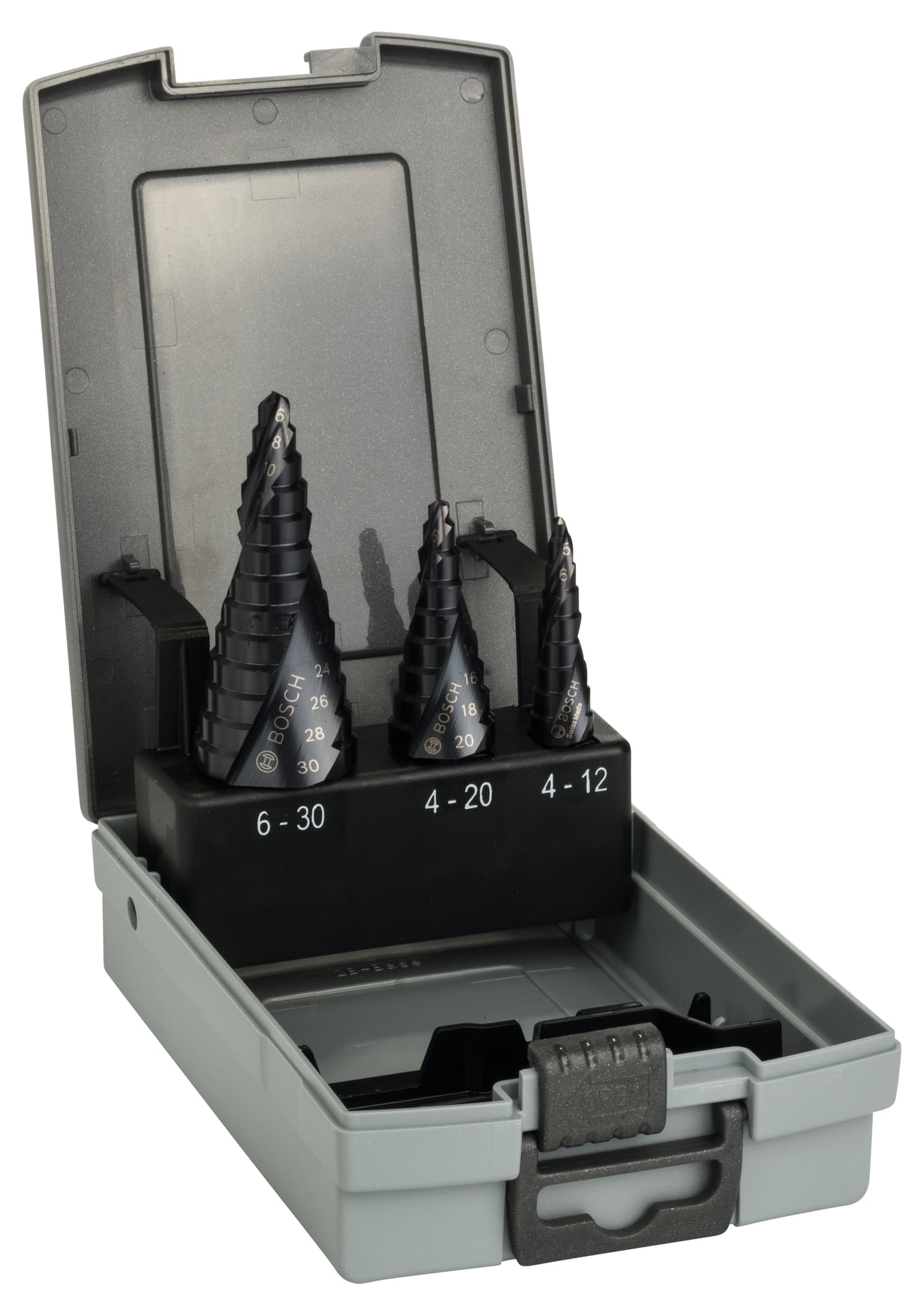 Set de burghie în trepte hss-altin, 4-12/4-20/6-30, 3 bucăți, 66.5-93.5mm