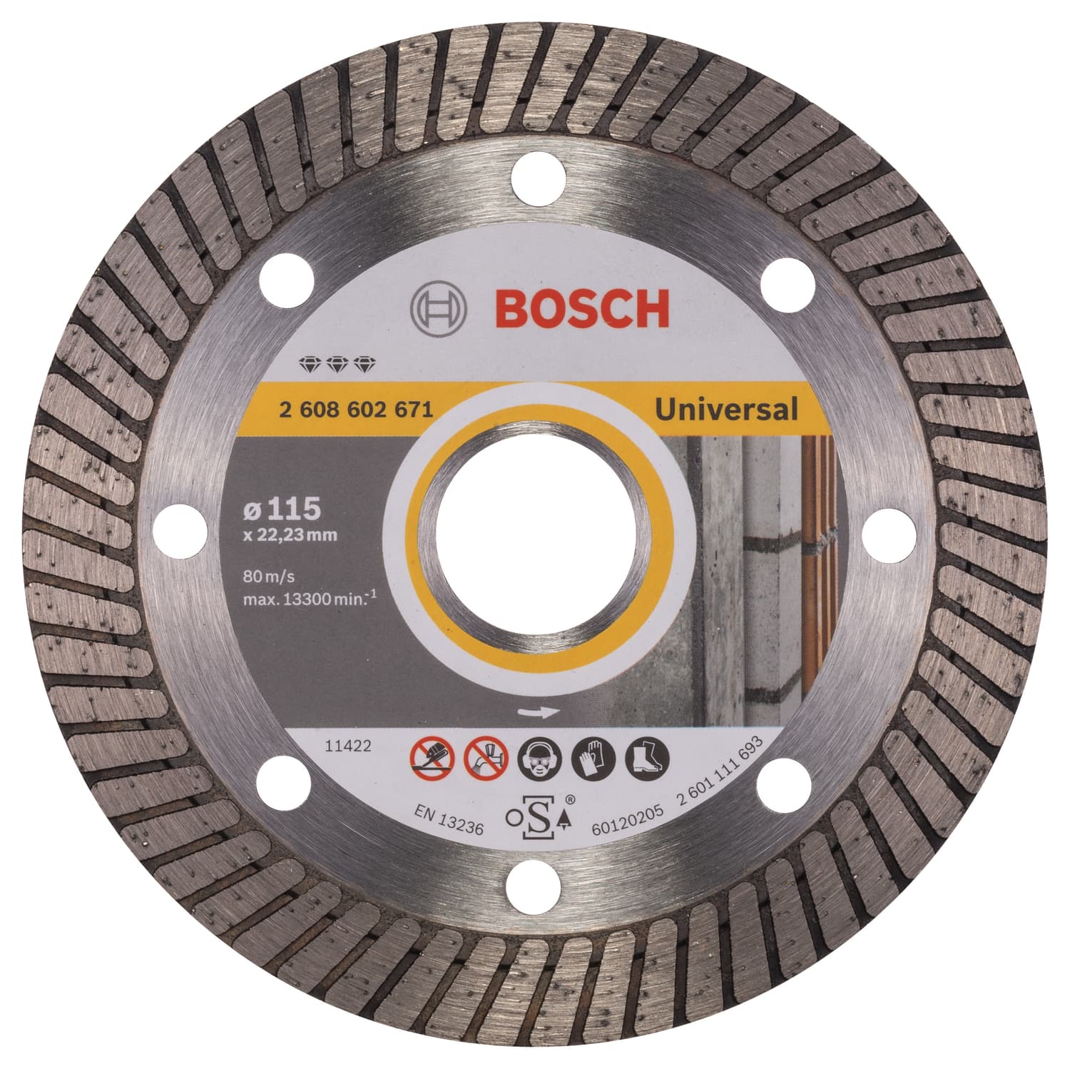 Disc de tăiere diamantat Best for Universal Turbo, Ø115mm