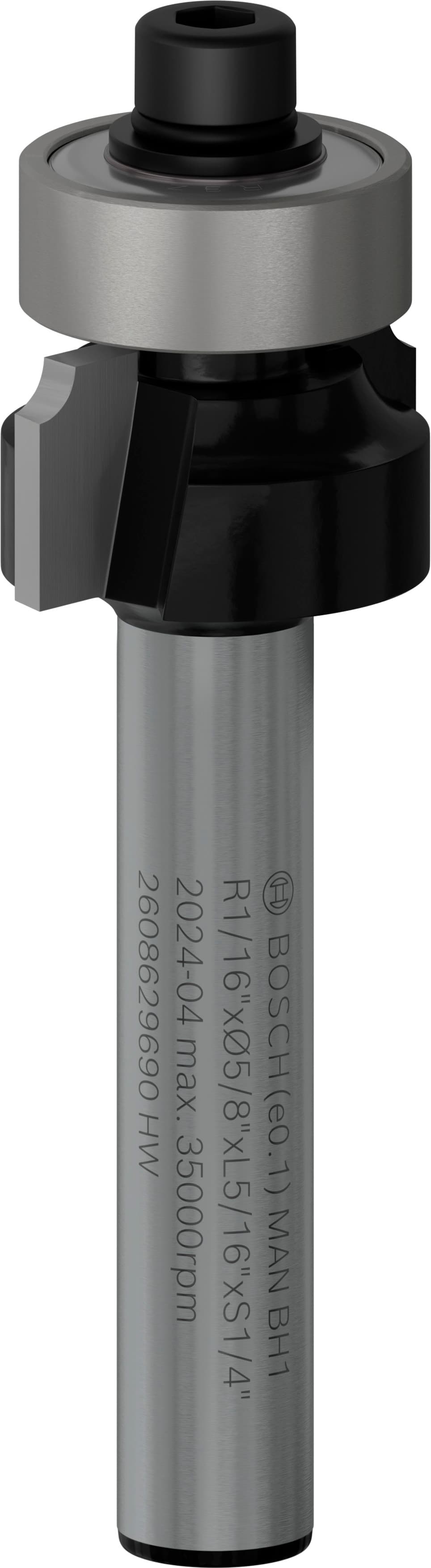 Freză PRO pentru rotunjirea precisă a canturilor ascuțite în lemn, 15,9mm x 51mm