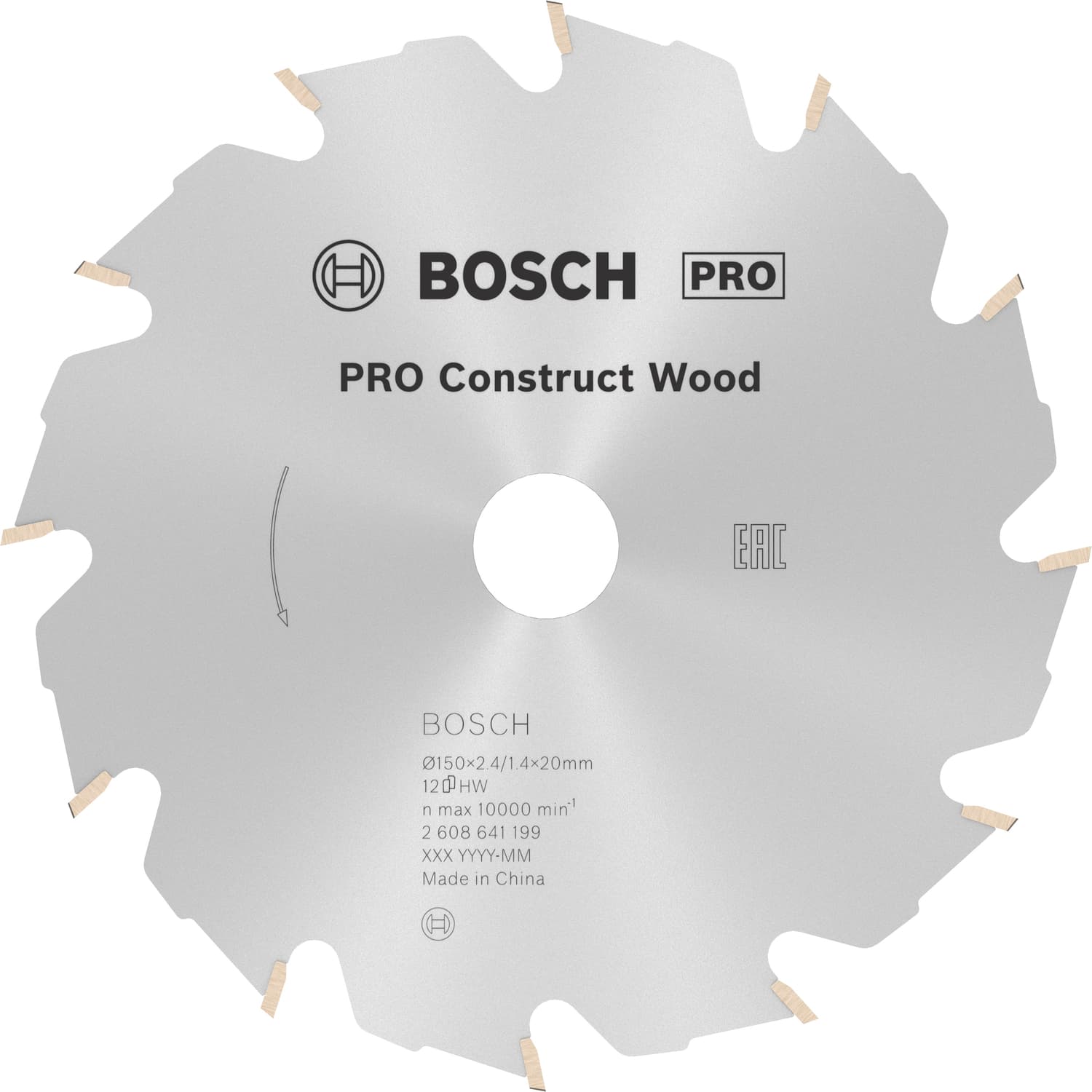 PRO Construct Wood pentru tăierea robustă a lemnului pentru construcții, 150mm x 1.4mm