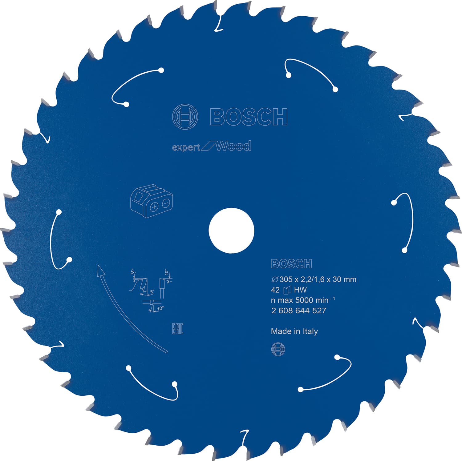 Pânză de ferăstrău circular expert for wood pentru ferăstrău cu acumulator 305x2,2/1,6x30 t42, 305mm x 1.6mm