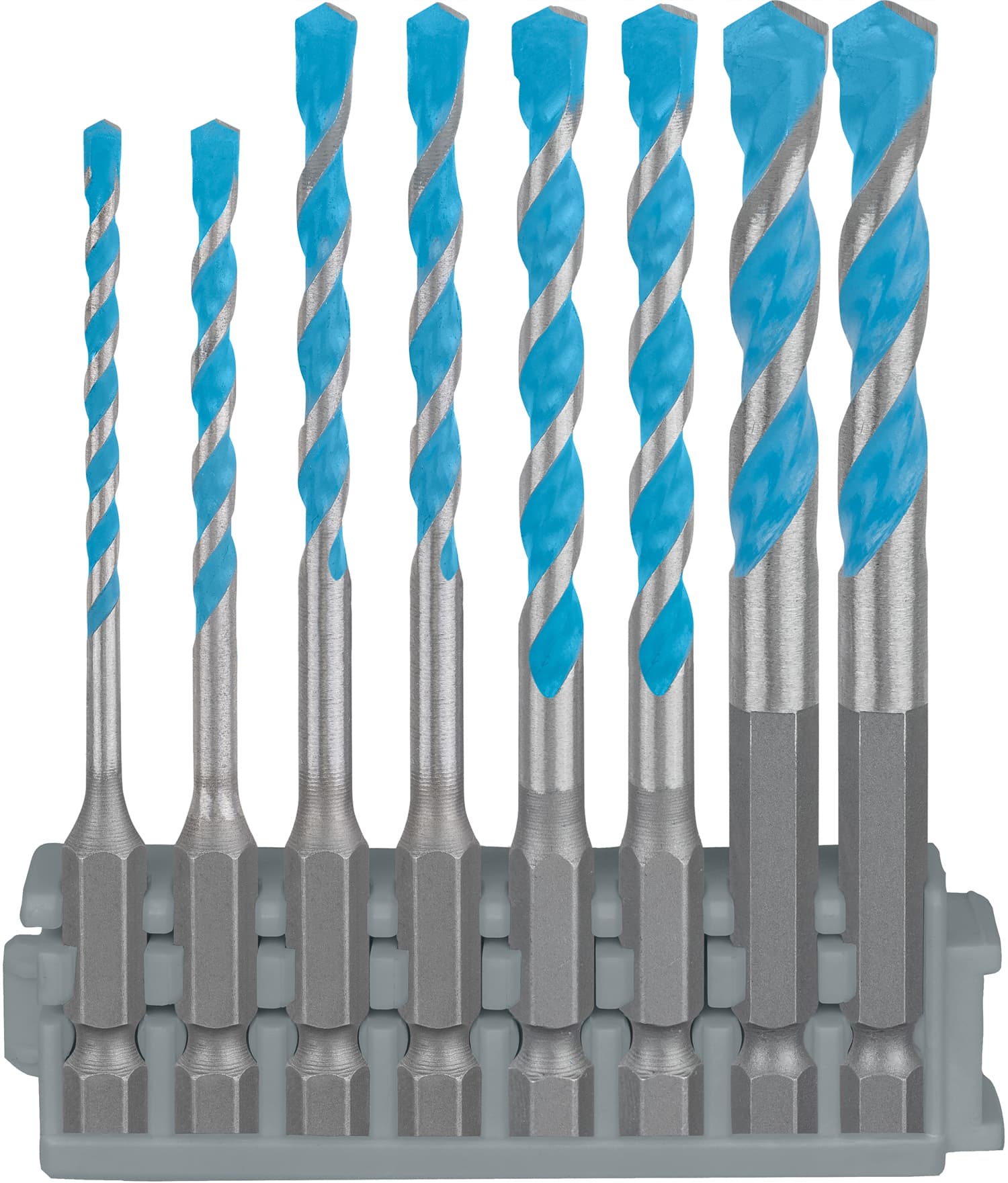 Burghie EXPERT HEX-9 Multi Construction pentru găurirea cu precizie maximă în diverse materiale, 3|4|5|5|6|6|8|8mm x 90|90|100|100|100|100|100|100mm