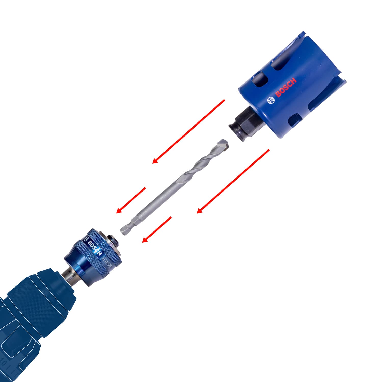 EXPERT Power Change Plus pentru schimbarea la viteză maximă a carotelor și burghielor, 7.15mm x 105mm