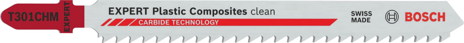 EXPERT Plastic Composites clean T301CHM oferă o durată mare de viață și tăieturi curate în suprafețe solide și materiale compozite din lemn și plastic (WPC), 117mm 4