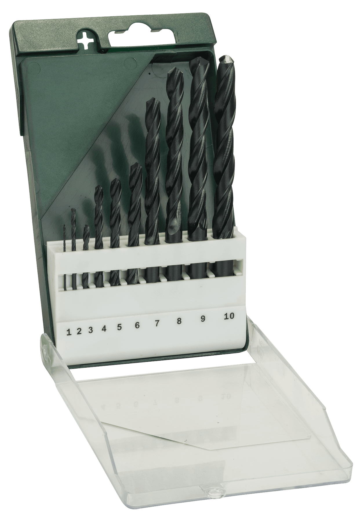 Set de burghie pentru metal hss-r, din 338, 10 bucăți