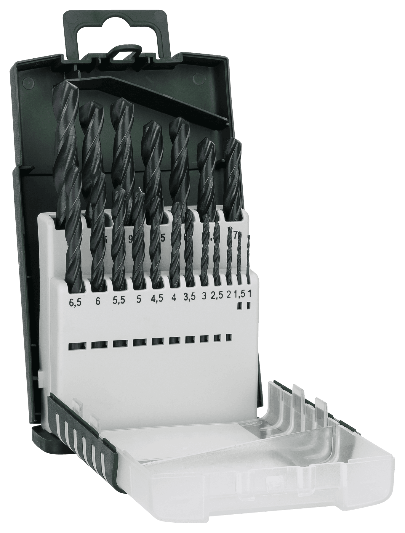 Set de burghie pentru metal hss-r, din 338, 19 bucăți