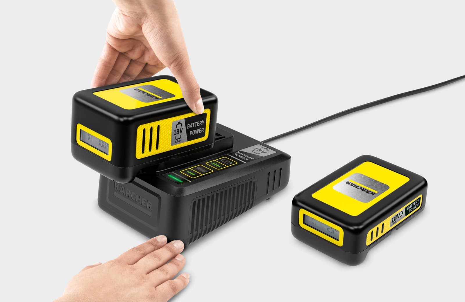 Fast battery recharger Battery Power 18
