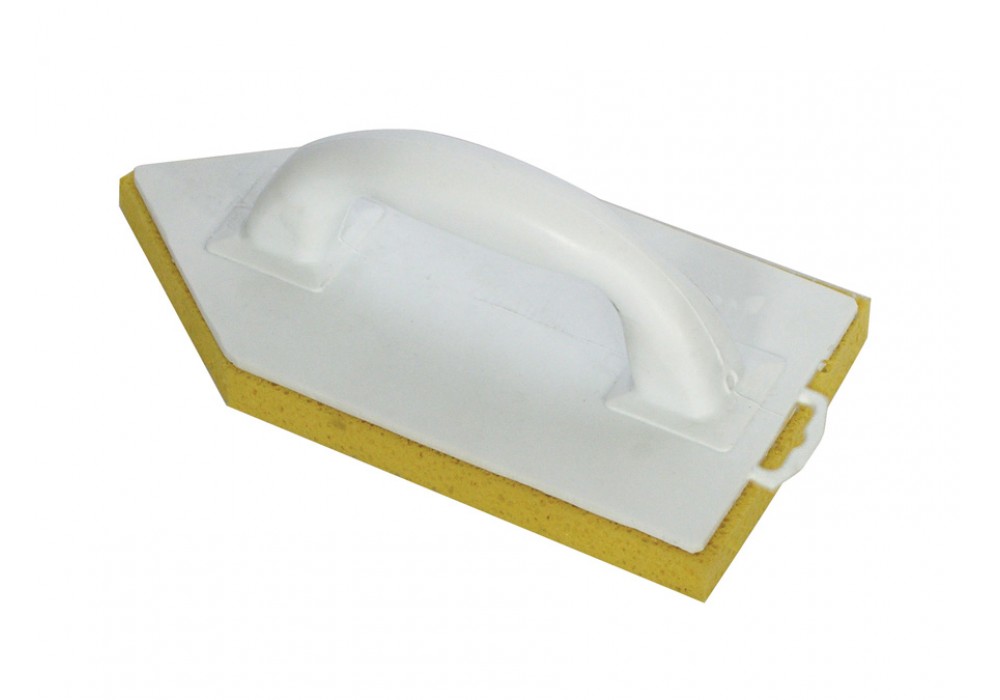 Drișcă PVC monobloc cu vârf și bază poliuretanică galbenă, 14×27cm