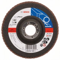 Disc de șlefuire lamelar X551, EXPERTpert for Metal D= 125 mm; G40, înclinat