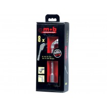 Set 8 chei pipa,cu dublu si simplu hexagon, SH+DH in DISPLAYBOX, 8mm